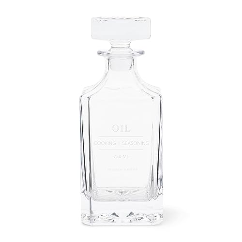 Riviera Maison Ölflasche Durchsichtig, Essigflasche, Modell Schnapsflasche, Vorratsflasche mit Deckel, hochwertiges - Amailloux Oil Bottle 730 ml - Glas - (ØxH) 9x22.5 im Sale