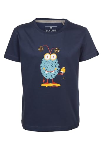 ELKLINE Kinder T-Shirt Monster | Kurzarm Unisex Shirt Comic Print Bio Baumwolle | 3041209, im Sale