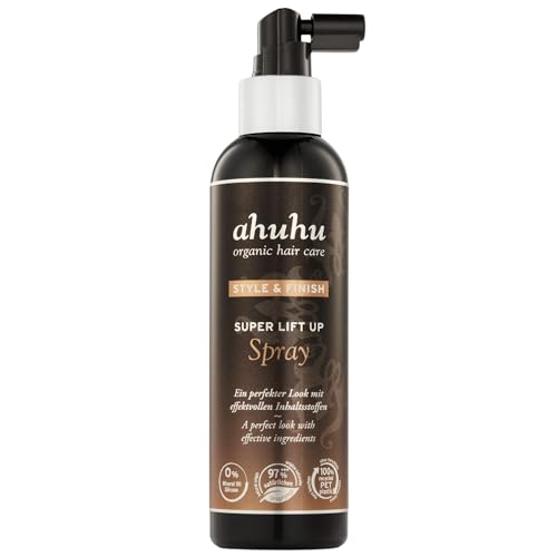 ahuhu STYLE & FINISH Super Lift Up Spray (300ml) - Lifting Haarspray, ideal für flexibles Styling und sichtbar mehr Volumen. Haar Styler mit einem pflanzlichen Volumenkomplex & Bio Haferextrakt.