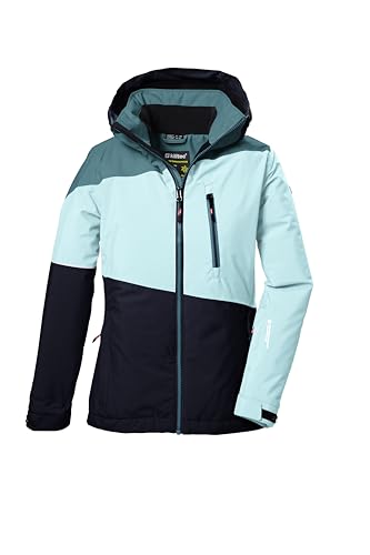 killtec Mädchen Skijacke/Funktionsjacke mit Kapuze und Schneefang KSW 331 GRLS SKI JCKT, dunkel himbeere, 176, 42091-000 im Sale