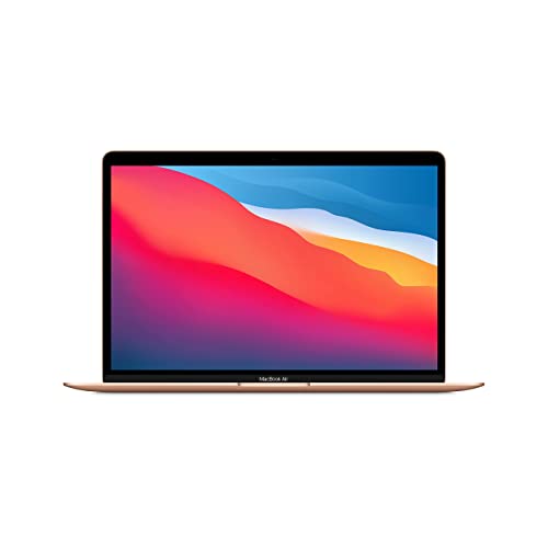 Apple 2020 MacBook Air Laptop M1 Chip, 13 Retina Display, 8 GB RAM, 256 GB SSD Speicher, Beleuchtete Tastatur, FaceTime HD Kamera, Touch ID, Gold