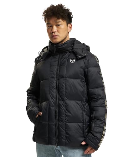 Sergio Tacchini Unisex Meridiano Jacke, Black/White, EU im Sale