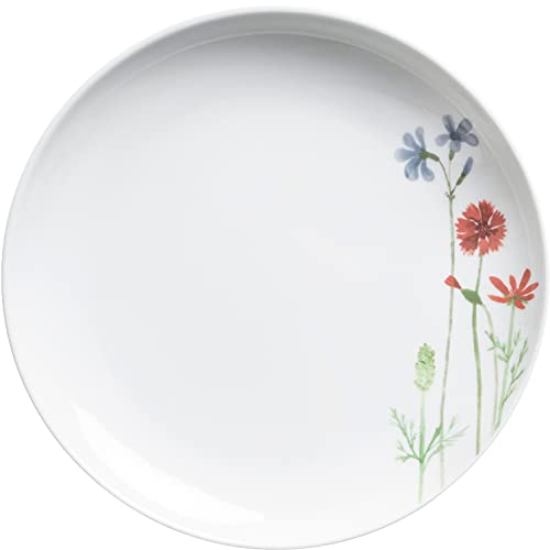 KAHLA Frühstücksteller Five Senses Wildblume - Floraler Essteller aus modernem Thüringer Porzellan, spülmaschinen- und mikrowellengeeignet - blau/rot, 22 cm im Sale