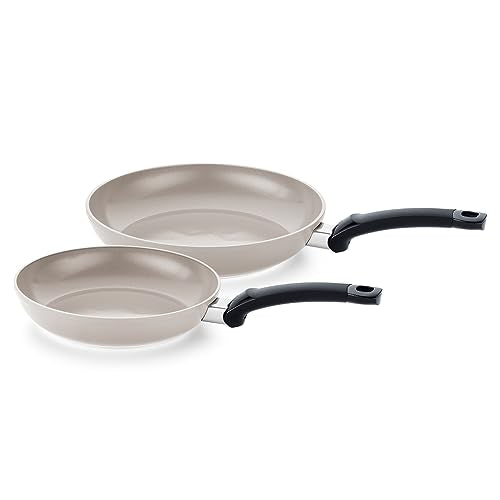 Fissler Ceratal Classic Pfannen-Set / 2-teilig, Aluminium-Pfanne, Keramik-beschichtet (24+28 cm) Ceramic Bratpfanne antihaftend – Induktion im Sale