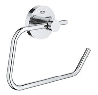 Thumbnail for GROHE Essentials - WC-Papierhalter (Material: Metall, verdeckte Befestigung, zum bohren oder kleben), chrom, 40689001, Rund im Sale