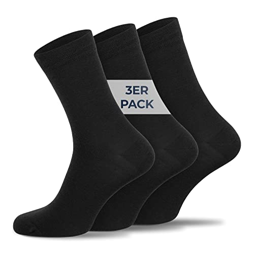 GIESSWEIN Merino Business-Socken - Herren & Damen 35-47 [3er Pack] - temperaturregulierend atmungsaktiv antibakteriell schweißfrei - Anzug Socken aus Merinowolle Herren & Damen - Merinowolle Socken im Sale