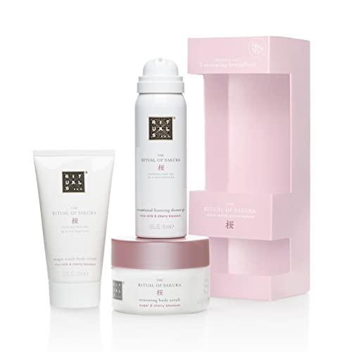 RITUALS Geschenkset für Frauen von The Ritual of Sakura, Probierset - Mit Reismilch & Kirschblüte - Hautpflegende & erneuernde Eigenschaften, weiß, 3.0 stück, 0.77 pounds