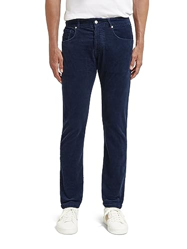 Scotch & Soda Herren Regular Slim Ralston Corduroy Jeans in Organic Cotton Hose, Night, 32-30 im Sale