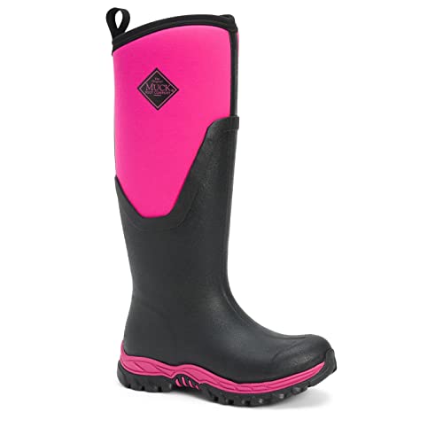 Muck Boots Damen Arctic Sport Gummistiefel (38 EU) (Schwarz/Pink) im Sale