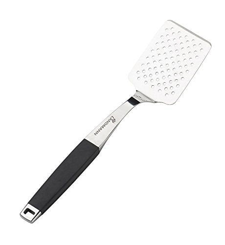 LANDMANN Grillwender | Ideal für großes Grillgut geeignet | Ergonomisch optimierte Formgebung | Gummierter Griff für eine sichere Handhabung | Maße 5 x x 9,5cm [Edelstahl] im Sale