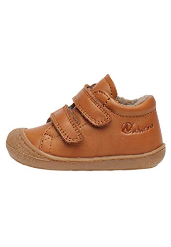 Naturino Cocoon VL-Lauflernschuhe aus Nappaleder mit Wollfutter, Cognac 19 im Sale