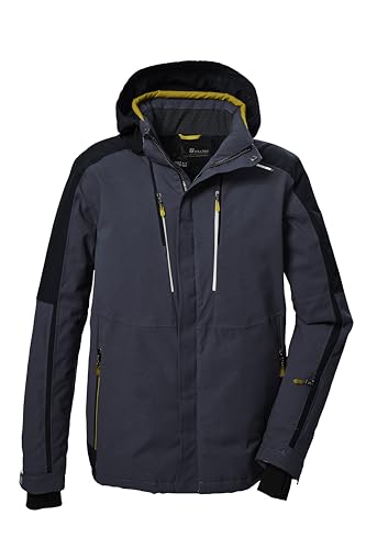 killtec Herren Skijacke/Funktionsjacke mit abzippbarer Kapuze und Schneefang KSW 69 MN SKI JCKT, marine, L, 41956-000 im Sale