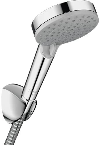 hansgrohe Duschset Vernis Blend, Duschkopf mit Schlauch und Halterung, Handbrause mit 2 Strahlarten, Chrom im Sale