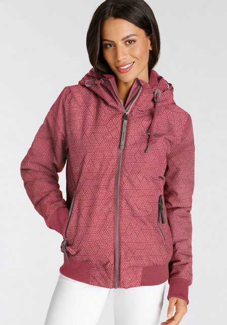 Ragwear Outdoorjacke NUGETTKA PRINT O mit Pünktchen Muster im Sale