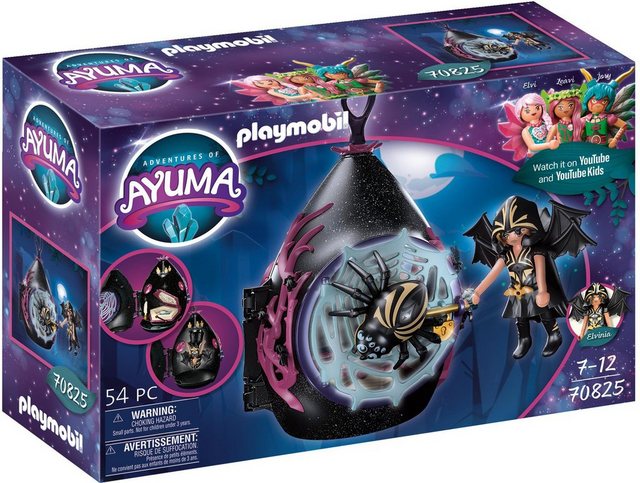 Playmobil® Konstruktions-Spielset Unterschlupf der Bat Fairies (70825), Adventures of Ayuma, (54 St), Made in Germany