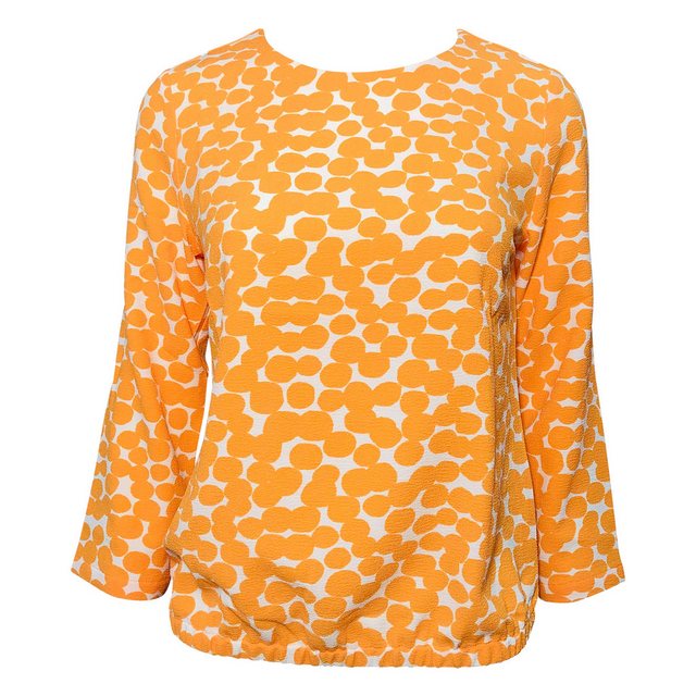 OPUS Blusenshirt Ferusa orange peel