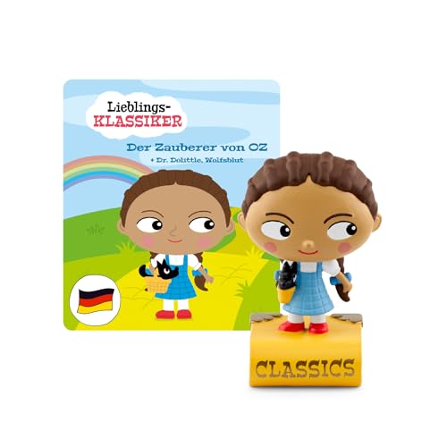 tonies Hörfiguren für Toniebox, Lieblings-Klassiker – Der Zauberer von Oz und zwei weitere Klassiker, Hörbuch für Kinder ab 3 Jahren, Spielzeit ca. 60 Minuten im Sale