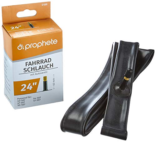 Prophete Fahrradschlauch 24 Zoll | Autoventil | ETRTO 40-507, 47-507, 50-507, 54-507, 57-507 | geeignet von 24 x 1,5 Zoll bis 24 x 2,125 Zoll im Sale