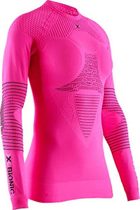 Thumbnail for X-Bionic Damen Energizer 4.0 Shirt Round Neck Long Sleeves, neon Flamingo/Anthra, L im Sale