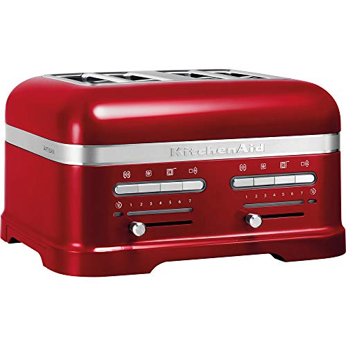 KitchenAid Toaster für 4 Scheiben mit Sandwich-Zange | Artisan | Retro Toast Machine | Verschiedene Funktionen und Bräunungsstufen | Rot im Sale