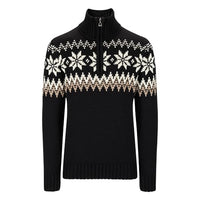 Thumbnail for Dale of Norway Herren Standard Myking Pullover, Schwarz/Braun/Off-White im Sale