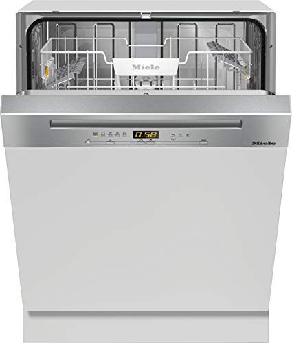 Miele G 5210 i Active Plus teilintegrierter Geschirrspüler / 5 Programme / 24 h Startvorwahl / Besteckkorb / QuickPowerWash / AutoOpen Trocknung / Edelstahl [Energieklasse C]