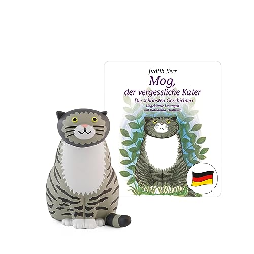 tonies Hörfiguren für Toniebox, Mog, der vergessliche Kater – Die schönsten Geschichten, Hörbuch mit 4 Geschichten für Kinder ab 3 Jahren, Spielzeit ca. 34 Minuten im Sale