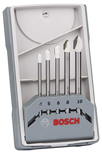 Bosch Accessories Professional 5tlg. CYL-9 Ceramic Fliesenbohrer-Set (für Stein, Fliesen, Ø 4–10 mm, Zylindrischer Schaft, Zubehör für Bohrmaschinen) im Sale