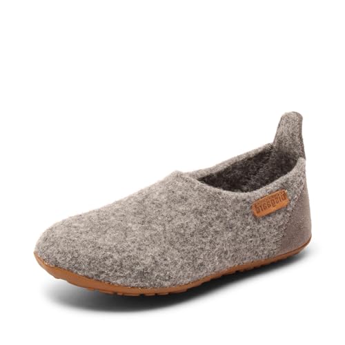 Bisgaard Unisex Kinder Basic Wool Slipper, Grau, 35 EU im Sale