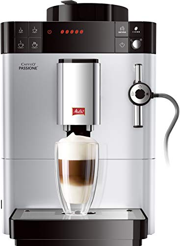 Melitta Caffeo Passione F530-101, Kaffeevollautomat mit Auto-Cappuccinatore-System, Silber im Sale