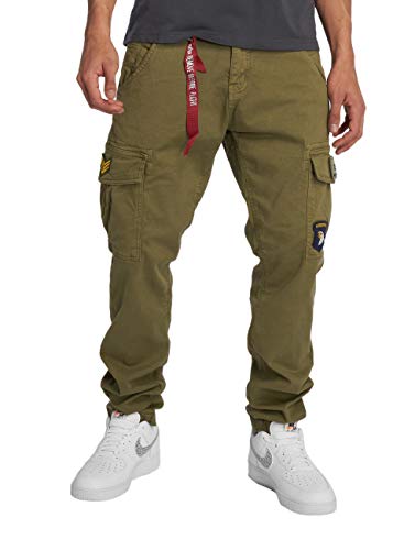 Alpha Industries Herren Petrol Patch Pant Freizeithose, Olive, 36 im Sale