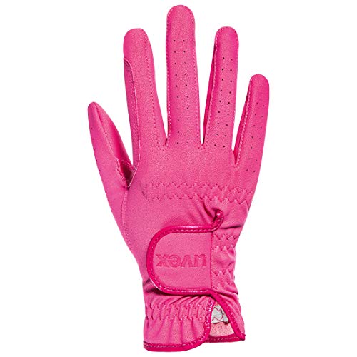 uvex sportstyle kid - dehnbarer Reithandschuh für Kinder - strapazierfähig - exzellenter Grip - pink - 5 im Sale