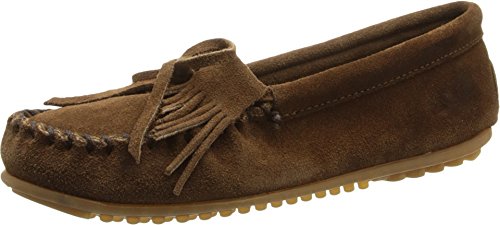 Minnetonka Kilty Suede Moc 403, Damen, Mokassins, Braun (Dusty BRN), EU 38 (US 7)