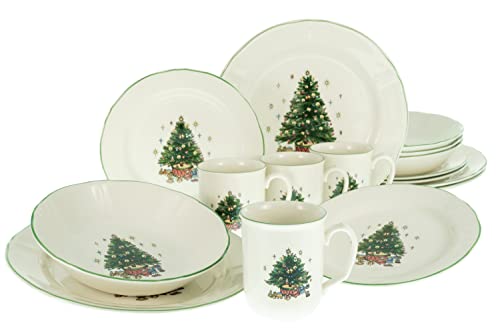 CreaTable, 14959, Serie Tannenbaum, Geschirrset, Kombiservice 16 teilig im Sale