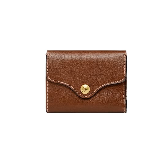 Fossil Portemonnaie für Damen Heritage, Leder Kartenetui braun 9,8 cm, B 1,3 cm, H 7 cm SL8230200 im Sale