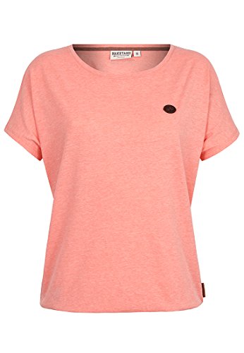 Damen T-Shirt Naketano Schnella Baustella III T-Shirt,coral red melange,S