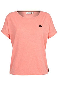 Thumbnail for Damen T-Shirt Naketano Schnella Baustella III T-Shirt,coral red melange,S