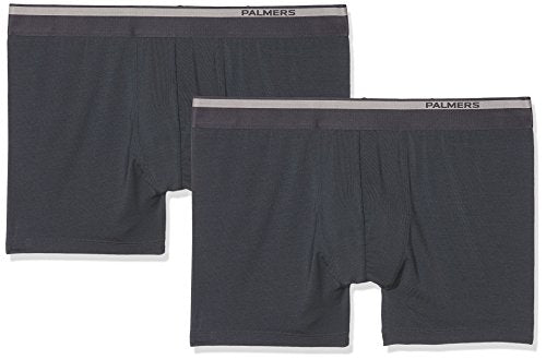 Palmers Herren Authentic Modal Pants Doppelpack Boxershorts, Grau (Anthrazit 905), Medium (2er Pack) im Sale