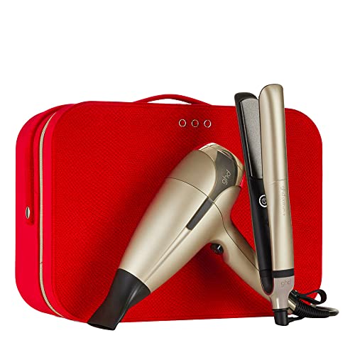 ghd platinum+ Styler und helios Haartrockner grand-luxe Deluxe Set mit Luxus-Etui, Limited Edition