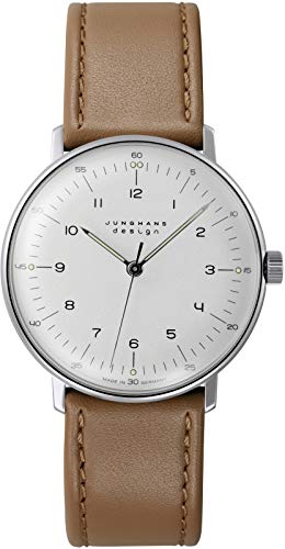 JUNGHANS max Bill Armbanduhr Handaufzug mit Saphirglas 27/3701.02 im Sale