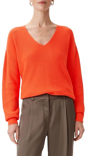 comma Pullover mit Rippstruktur und Strickmuster im Sale