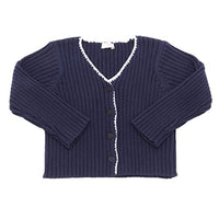 Thumbnail for Il Gufo 4098AL cardigan bimba girl kids sweater blue-9 MONTH im Sale