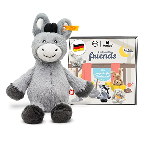 tonies Hörfiguren für Toniebox, Steiff Soft Cuddly Friends mit Hörspiel – Dinkie Esel, Gute Nacht Geschichten für Kinder ab 3 Jahren im Sale