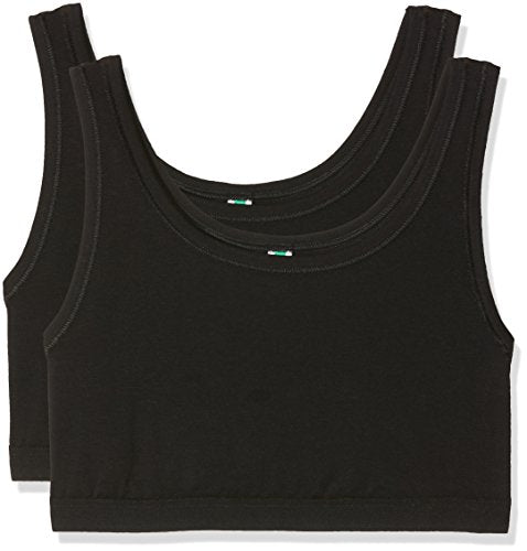 Palmers Damen Bustier Natural Cotton, 2er Pack, Schwarz (Schwarz 900), 40 (Herstellergröße: M) im Sale