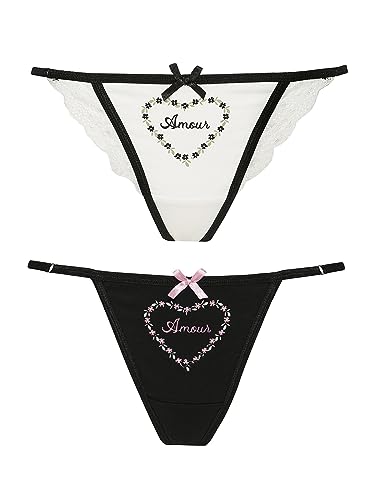 Vive Maria Princess Love Damen Stringtanga-Set Creme/schwarz, im Sale