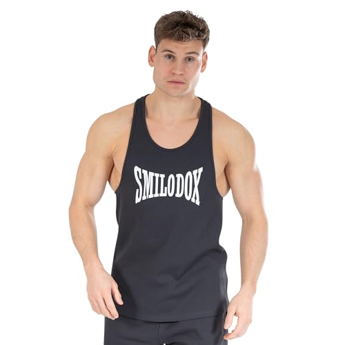 SMILODOX Tank Top Stringer Classic Pro für Herren, Regular Fit, ärmelloses Workout-Shirt für Gym, Fitness & Bodybuilding, im Sale