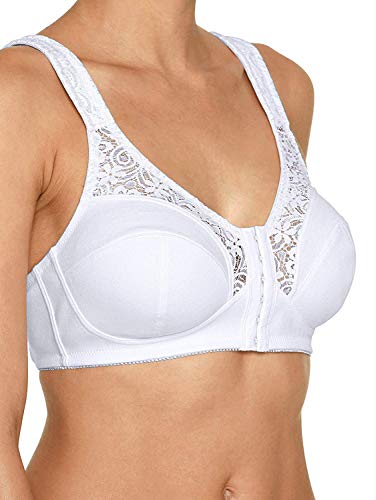 Speidel Soft-BH Damen mit geradem Rücken Entlastungsträger, Verstellbar hinten Weiß 95D im Sale