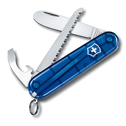 Victorinox Schweizer Taschenmesser Kinder My First Victorinox Swiss Army Knife, Multitool, 9 Funktionen, Klinge ohne Spitz, Schraubendreher im Sale