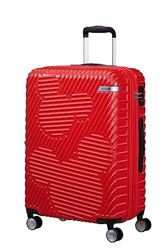 American Tourister Mickey Clouds, Spinner M, Erweiterbar Koffer, 66 cm, 63/70 L, Rot (Mickey Classic Red) im Sale