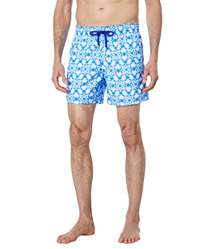 Vilebrequin Ikat Medusa Badeshorts für Herren, Blanc